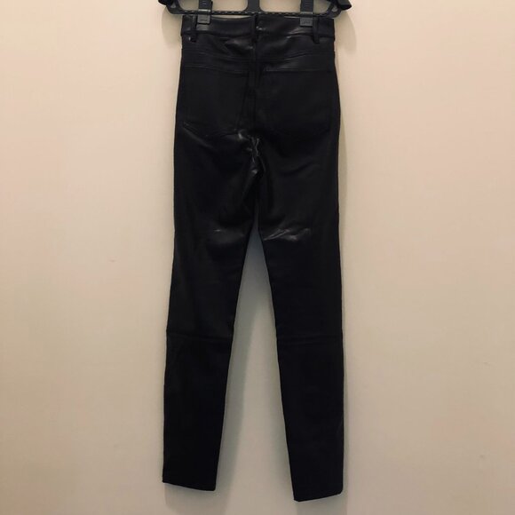 RW&CO Faux leather high-rise skinny Leg pants-Size 26 black - Picture 4 of 14